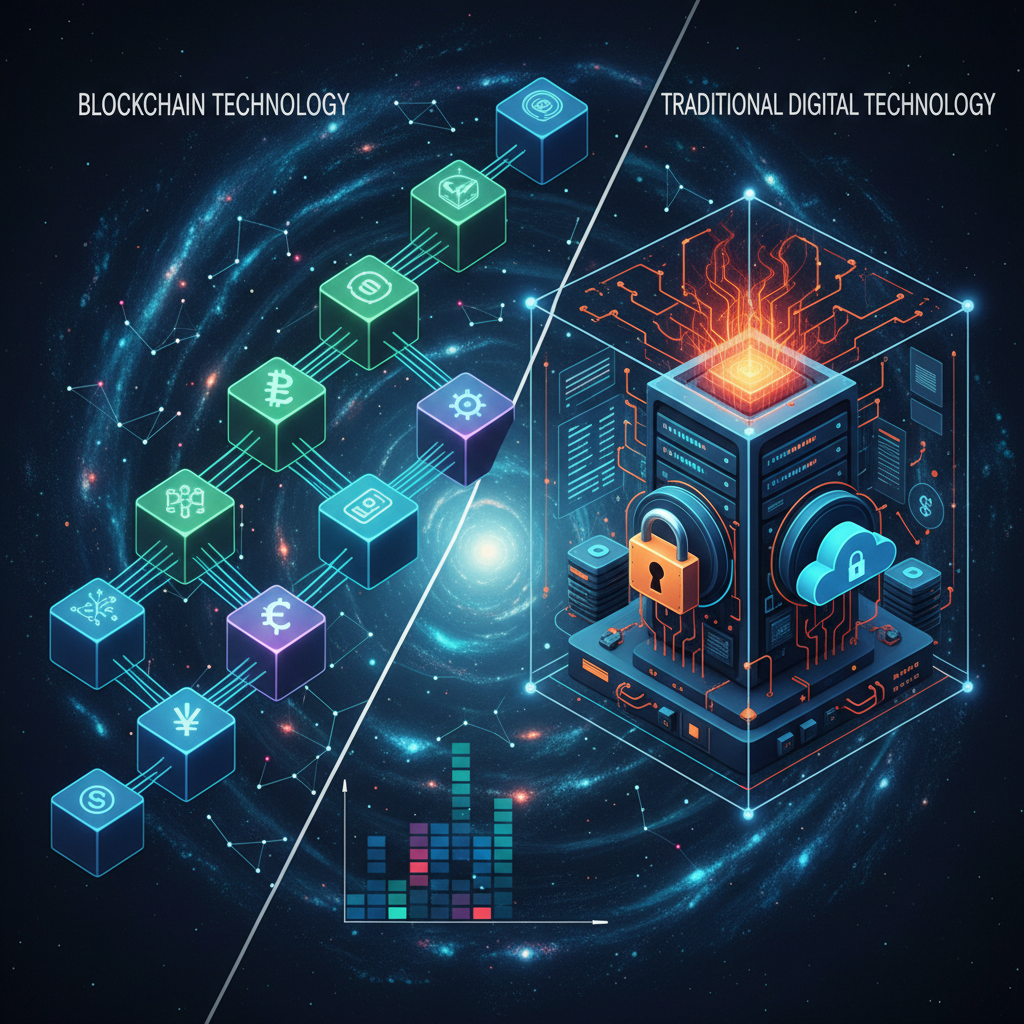 區塊鏈技術 vs 傳統數位技術：核心差異與應用選擇指南