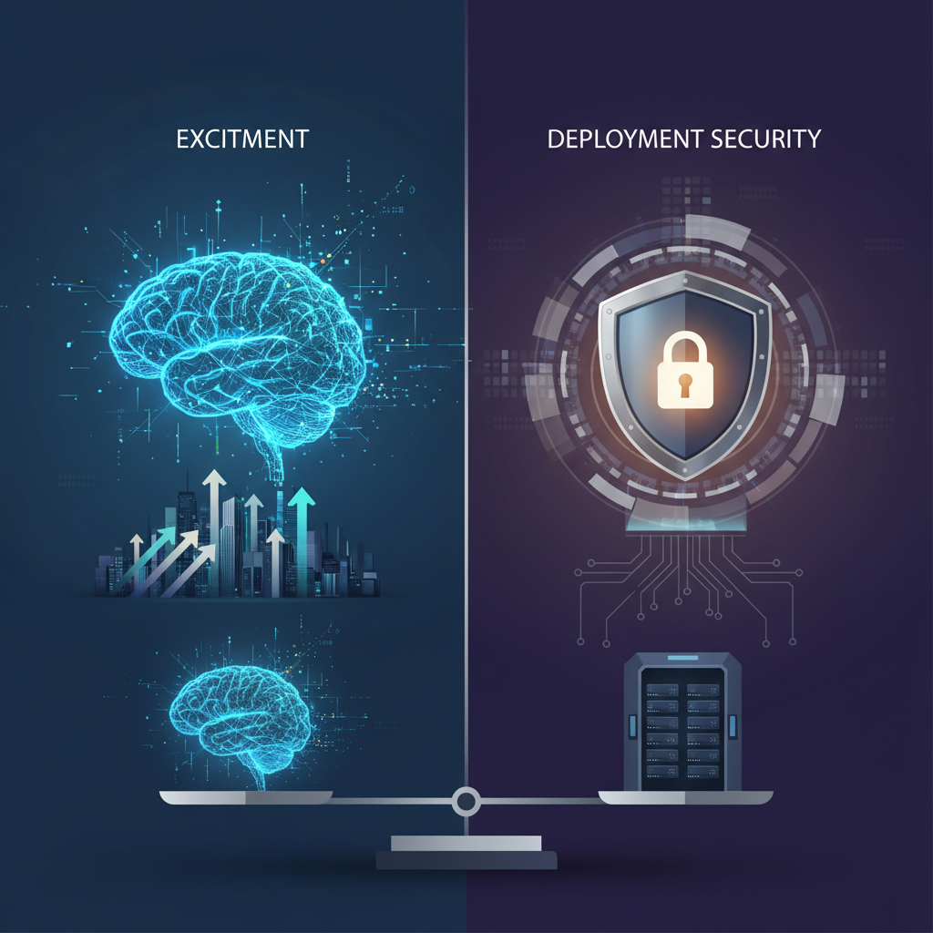 企業 AI 採用新階段：興奮感 vs 部署安全性的差異比較